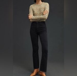 MOTHER Black Hustler Ankle Fray